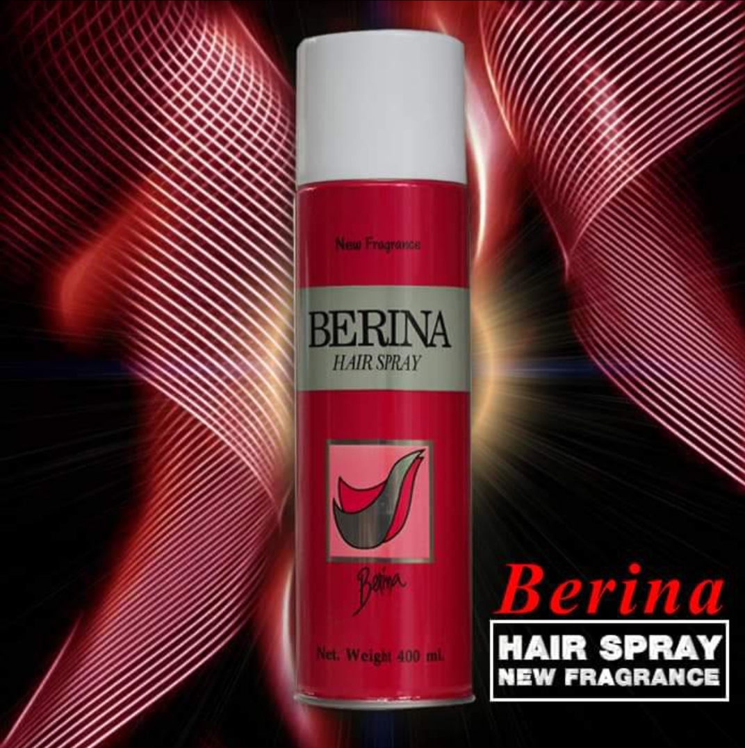 Berina Hair Spray New Fragrance สเปรย์ฝุ่น 500มล.(กระป๋องสีแดง)