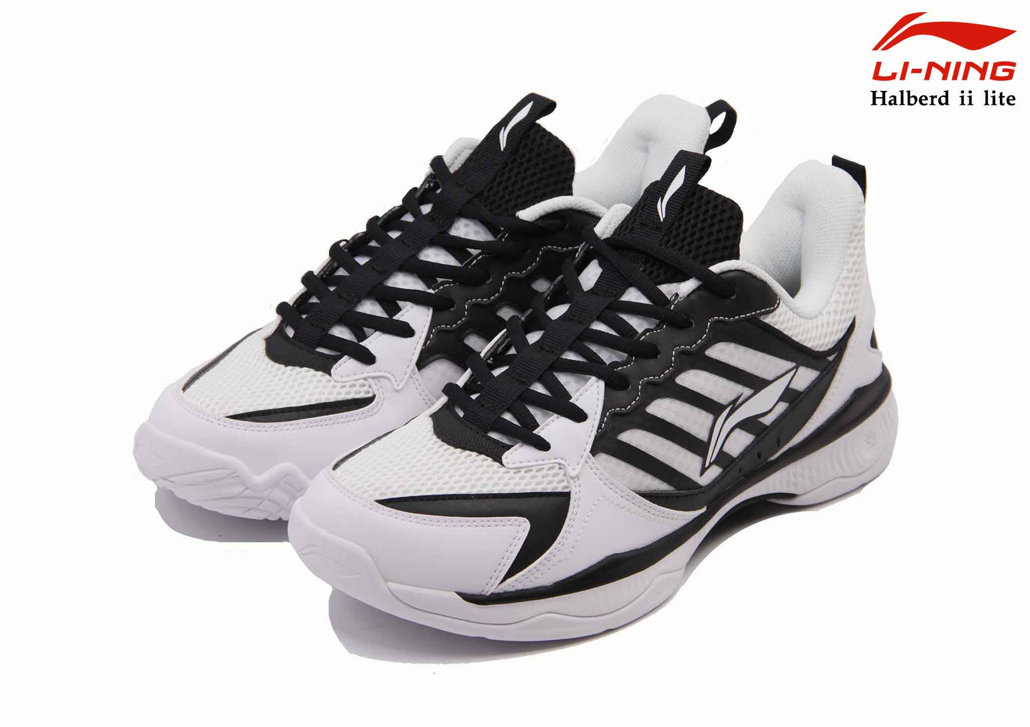 LI-NING รองเท้าแบดมินตัน รุ่น HALBERD II LITE (AYTQ019-1S) BLACK/WHITE BADMINTON SHOES