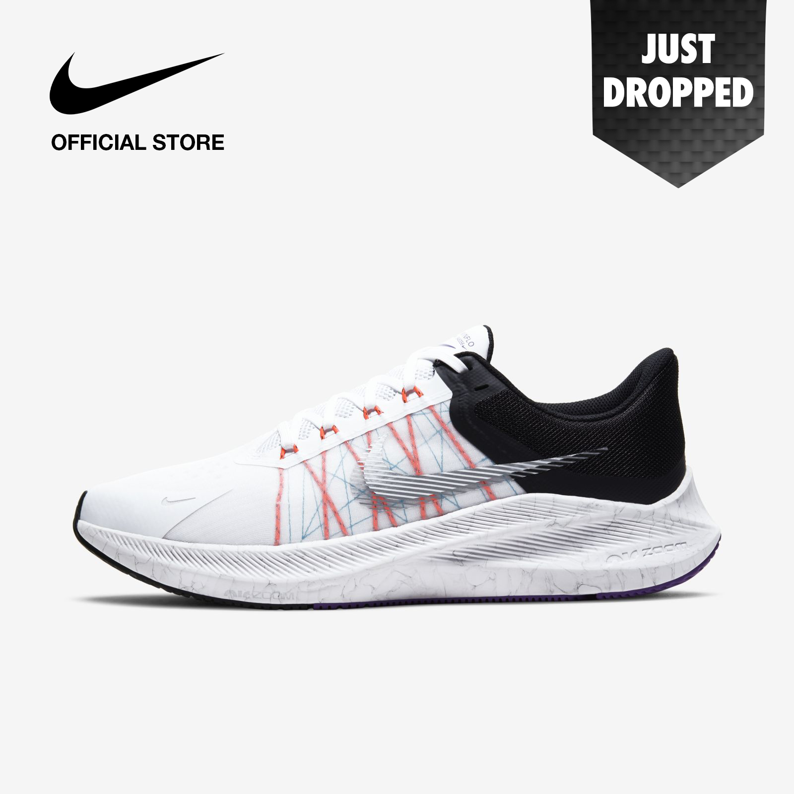 Nike Men's Winflo 8 Running Shoes - White ไนกี้ รองเท้าวิ่งผู้ชาย วินโฟลว 8 - สีขาว