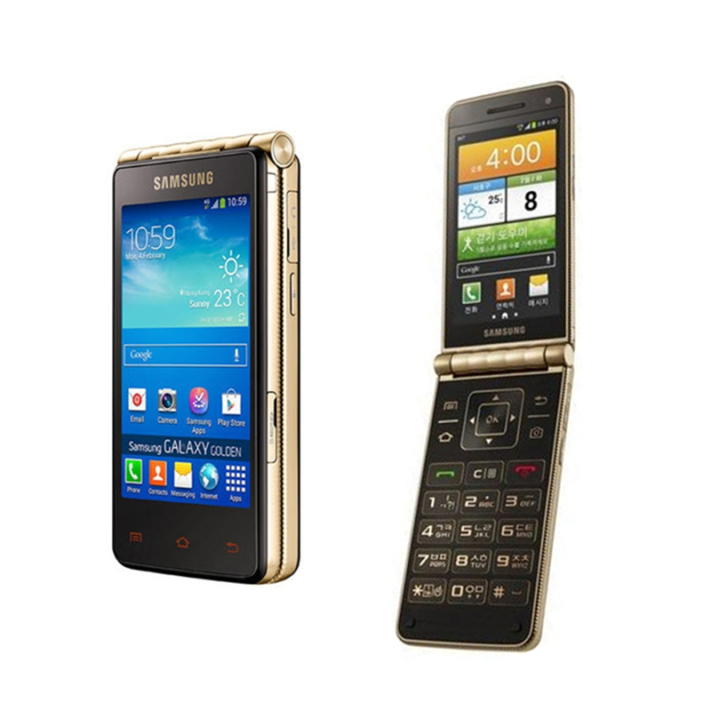 Samsung Galaxy Golden I9235 Dual-core 3.7 นิ้ว 1.5GB RAM 16GB ROM กล้อง 8MP พลิกโทรศัพท์มือถือ Android
