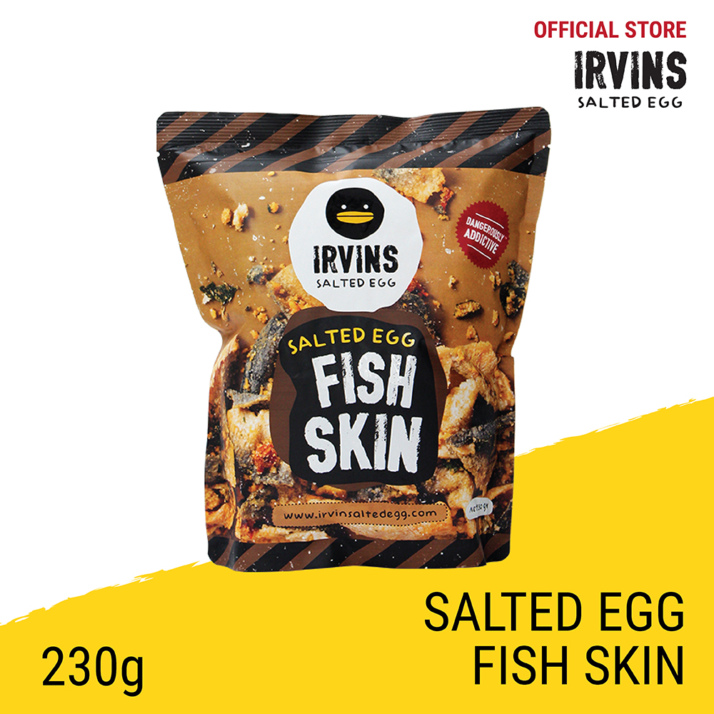 Salted Egg Fish Skin - Big (230g) / หนังปลาทอดรสไข่เค็ม (ห่อใหญ่)