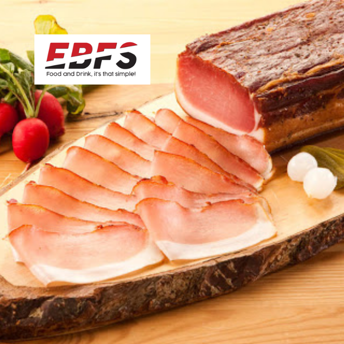 EBFS Home smoked pork loin sliced 2x 100 Gramm / Lachsschinken geräuchert geschnitten 2x 100 Gramm
