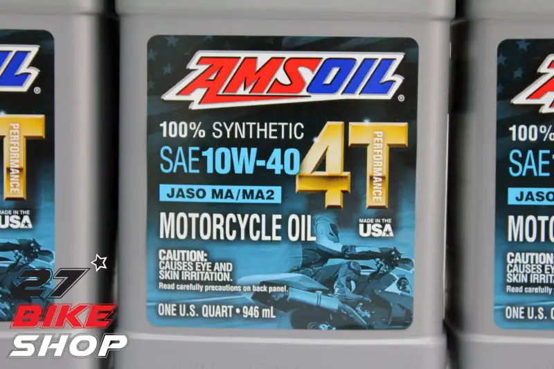 ภาพสินค้าของแท้ มีบาร์โค็ด น้ำมันเครื่อง AMSOIL 10W40 สังเคราะห์ 100% ขนาด 0.946L. จำนวน 1 ขวด จากร้าน 27Bikeshop บน Lazada ภาพที่ 2