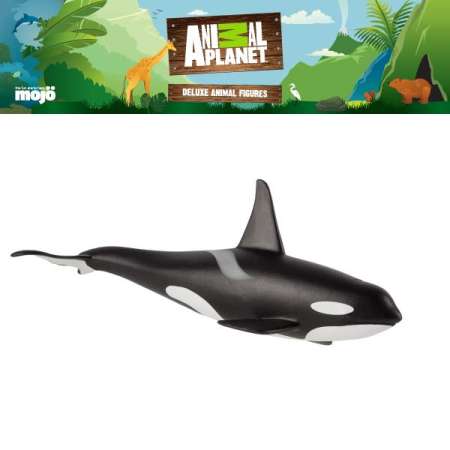 โมเดลสัตว์ลิขสิทธิ์ Animal Planet แท้ - Male Orca