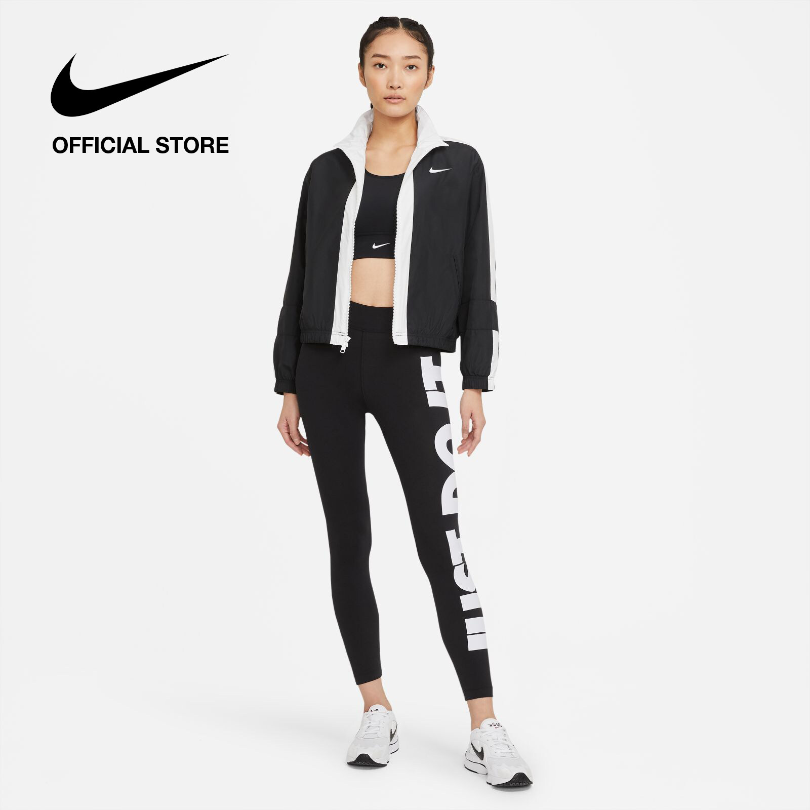 Nike Women's Sportswear Essential High-Rise Leggings - Black ไนกี้ เลกกิ้งเอวสูงผู้หญิง เอสเซนเชียล - สีดำ