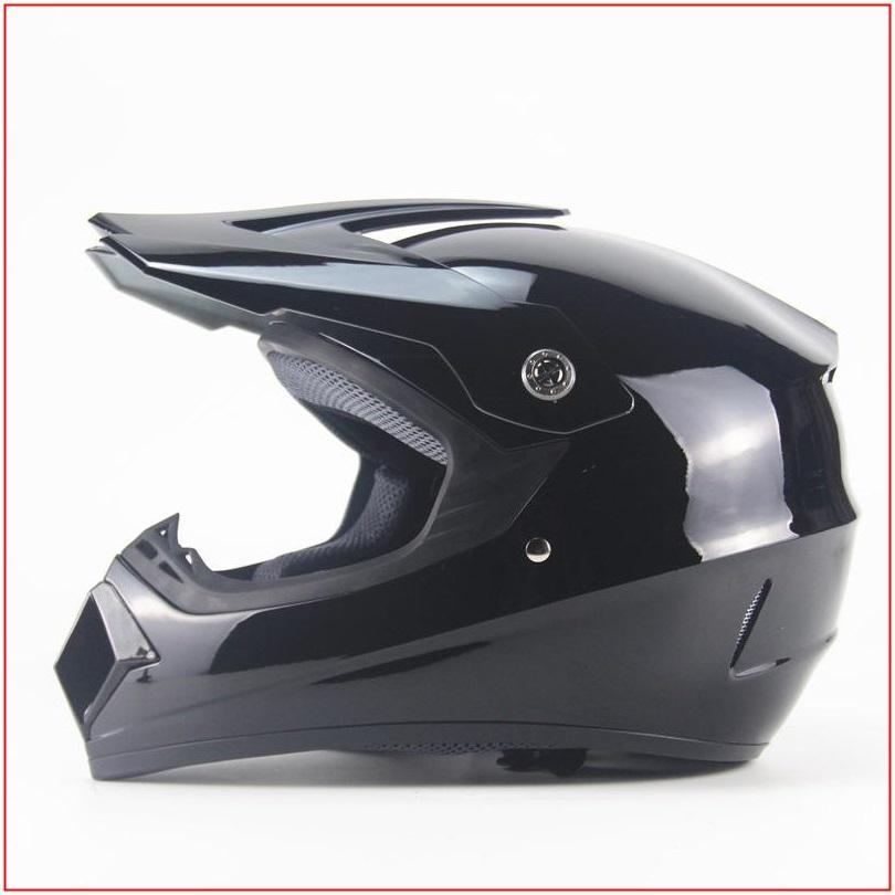 Bright Black หมวกกันน็อคสำหรับแข่ง หมวกกันน็อคมอเตอร์ครอส Full Protection Off Road Casco รถจักรยานยนต์ MOTO มอเตอร์ครอสลุยโคลน หมวกกันน็อก