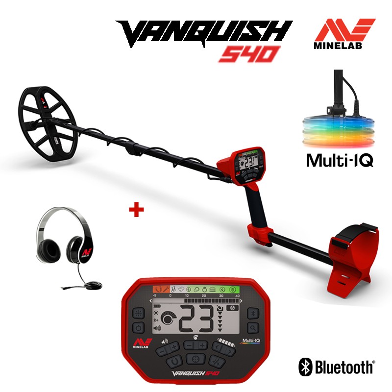 เครื่องตรวจจับโลหะใต้ดินคุณภาพสูง Minelab Vanquish 540