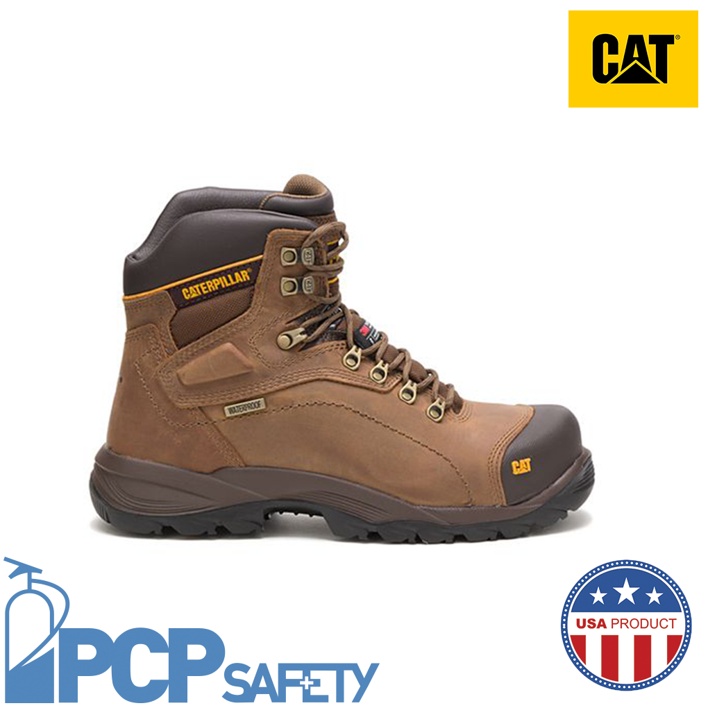 นำเข้า! รองเท้าเซฟตี้ CATERPILLAR SHOES รุ่น Men's Diagnostic Hi Waterproof Thinsulate? Steel Toe Work Boot หุ้มข้อ หัวเสริมเหล็ก กันไฟฟ้า กันลื่น กันน้ำ Caterpillar shoes safety shoes รองเท้ากันไฟฟ้า P89940