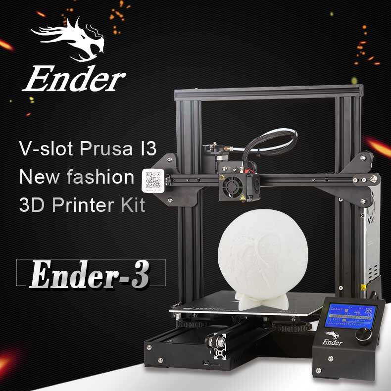 [มีของพร้อมส่ง] เครื่องพิมพ์ 3 มิติ Creality รุ่น Ender 3 มีสอนการประกอบและใช้งานง่าย เครื่องประกอบกึ่งสำเร็จ