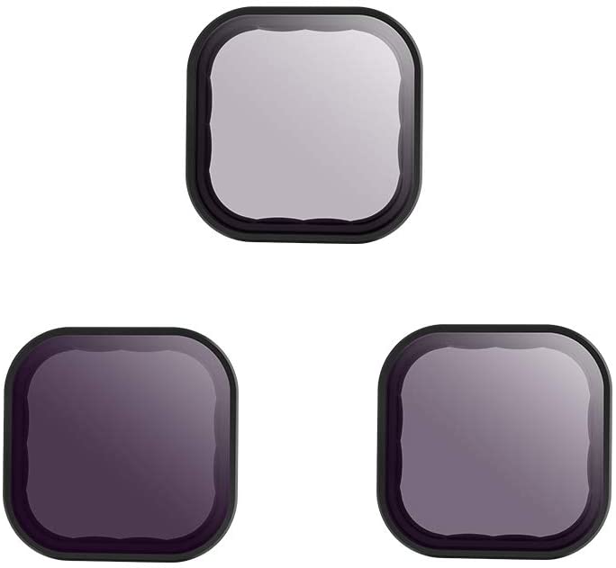 TELESIN 3 Pack Neutral Density Filter ND8 ND16 ND32 Compatible with GoPro Hero 9 Black- Lens Filter Kit Lens Protector for Go Pro 9 Camera Accessories