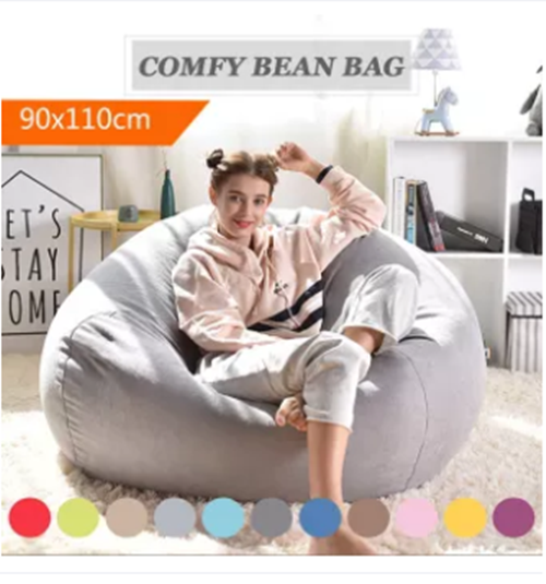 sbb ?Ready Stock?*Sofa* Large Bean Bag Chairs Couch Sofa Cover For Adults Kids Wash Indoor Lazy Lounger
