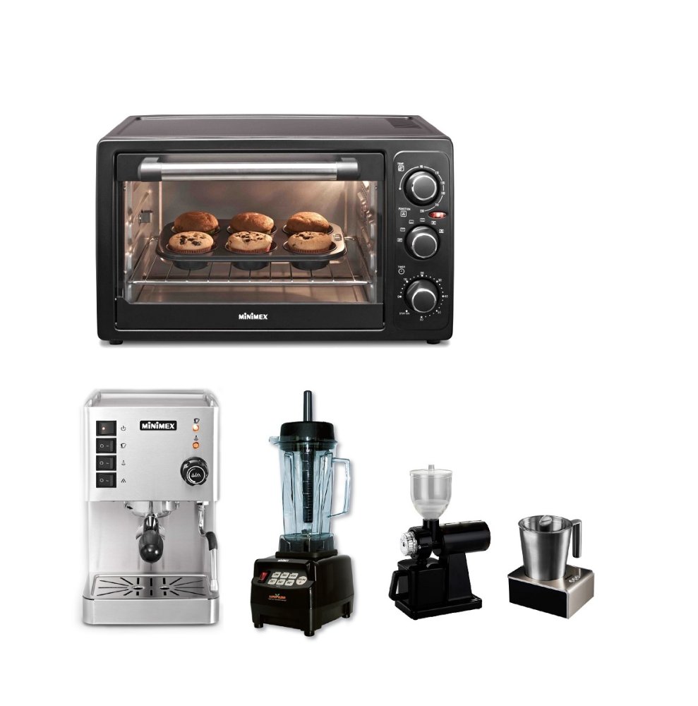 Minimex ชุดเครื่องชงกาแฟ พร้อมเตาอบ Set Coffee & Bakery 1