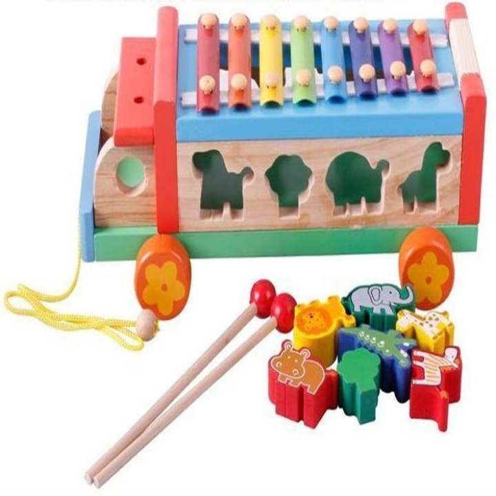 Mistertoyman รถระนาดบล็อคหยอด 3 in 1