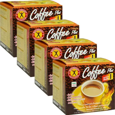 Naturegift Coffee Plus Instant Coffee Powder 13.5g x 10 Sachets (4กล่อง)