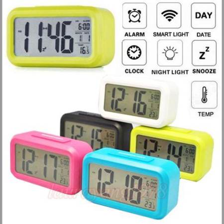  นาฬิกาปลุก+ถ่าน ( สีดำ )