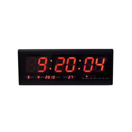 new open นาฬิกาติดผนัง ดิจิตอล LED ตัวเลขใหญ่ - สีดำ new open นาฬิกาติดผนัง ดิจิตอล LED ตัวเลขใหญ่ - สีดำ
