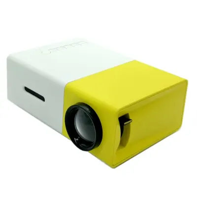 niky YG-300 LED แบตเตอรี่ในตัว Projector-สีเหลือง