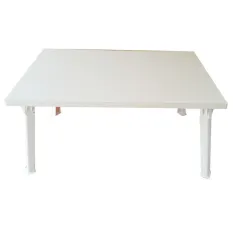 NK Furniline โต๊ะญี่ปุ่น 40x60ซม.ขาพลาสติกABSสีขาว (ไม้pbฟอยล์2หน้า)  สีขาว
