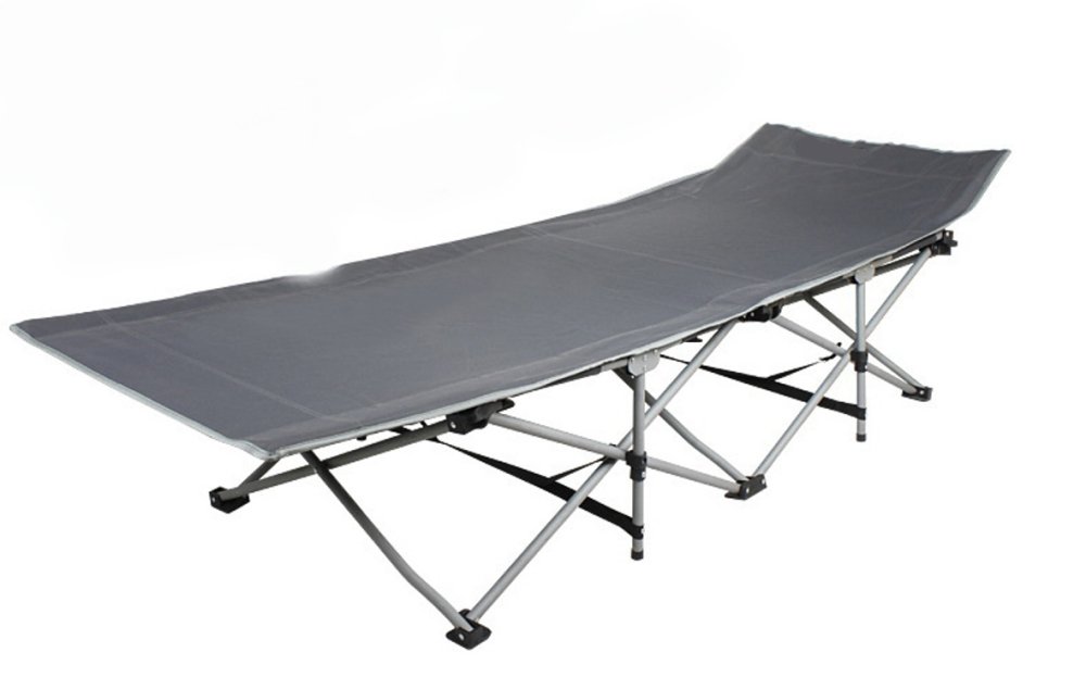 Living in Style เตียงพับ แบบพกพา Folding bed (สีเทาเข้ม)