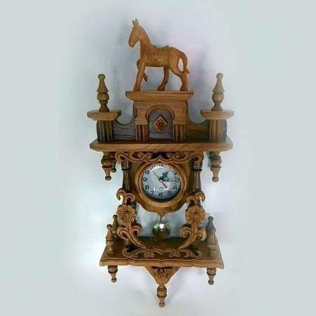 นาฬิกาไม้สัก (สีไม้แท้)