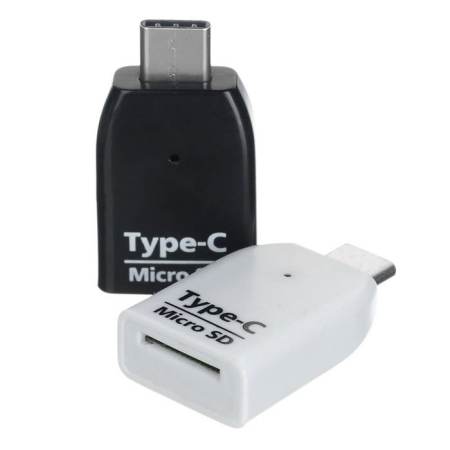 USB 3.1 Type C to Micro SD Card Reader OTG - White