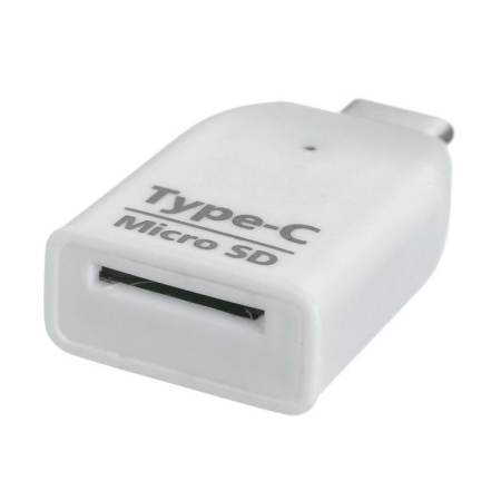 USB 3.1 Type C to Micro SD Card Reader OTG - White