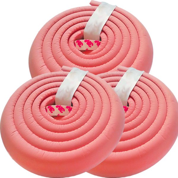 โฟมยางกันกระแทกสำหรับเด็ก ความยาว 2 เมตร Soft Edge Cushion Strip : Pink สีชมพู (ชุดเชต 3 ม้วน)
