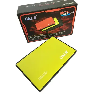 OKER Box HDD OKER 2.5-inch USB 3.0 HDD External Enclosure รุ่น ST-2532 (Yellow)