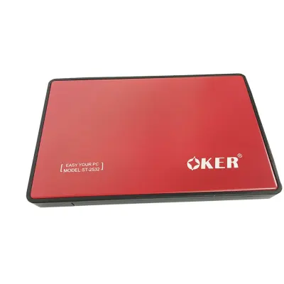 OKER Box HDD ST-2532 2.5-inch USB 3.0 HDD External Enclosure (Red)