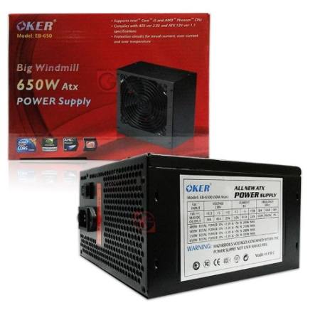 OKER Power Supply 650W (Black)