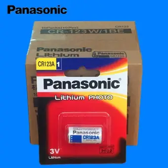 รีวิว Panasonic ถ่านกล้องถ่ายรูป CR123A Lithium 3V - สีขาว  (10pcs) พันทิป