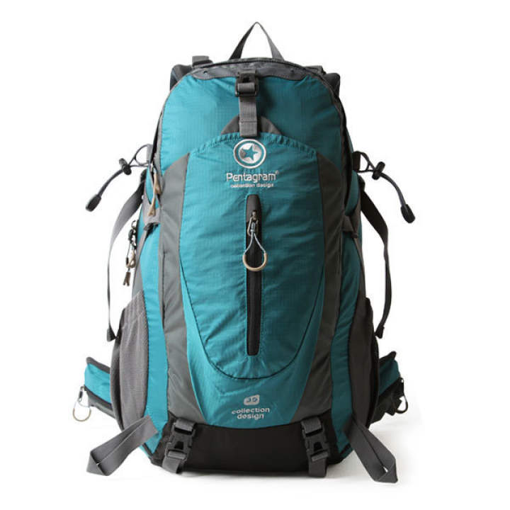 PENTAGRAM เป้ backpack กระเป๋าเป้สะพายหลัง เป้เดินป่า รุ่น Newpn02 (สีฟ้า)