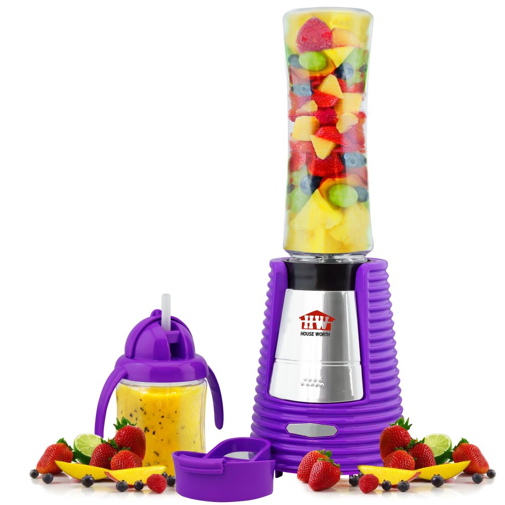 ดูภาพ House Worth เครื่องปั่นน้ำผักผลไม้ เครื่องทำสมูทตี้พร้อมดื่ม Smoothie Blender รุ่น HW-BDS01P - (Purple) เพิ่มเติม House Worth เครื่องปั่นน้ำผักผลไม้ เครื่องทำสมูทตี้พร้อมดื่ม Smoothie Blender รุ่น HW-BDS01P - (Purple)