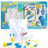Kids Toys ของเล่น ชุดอุปกรณ์คุณหมอสีฟ้า พร้อมเสื้อกราวน์ (มีไฟ มีเสียง)