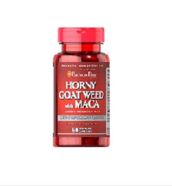 Puritan's Pride Horny Goat Weed with Maca 500 mg (60 เม็ด)