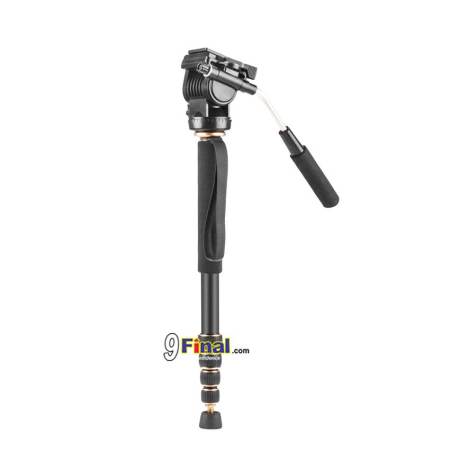 QZSD Q188 by 9FINAL ขาตั้ง monopod Professional Aluminum Alloy Monopod Load 8kg 560mm-1640mm Portable Unipod Tripods For Canon Nikon Sony Digital Camera with Video Pan Head