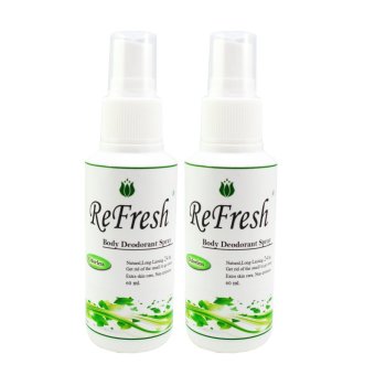 Refresh สเปรย์ระงับกลิ่นกาย 60 ml. แพ็ค 2 ขวด
