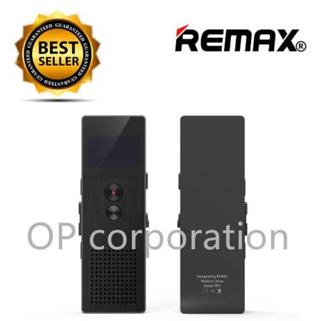 Remaxเครื่องบันทึกเสียง Voice Recorder 8GB RP1 BLACK   