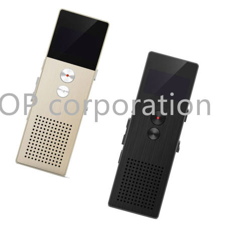 Remaxเครื่องบันทึกเสียง Voice Recorder 8GB RP1 gold+kingston micro sd c10 16G（299 บาท）