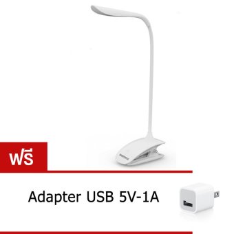 RemaxโคมไฟLEDแบบหนีบMike Series Product Light LED USB (White) Free Adapter usb 5v-1A