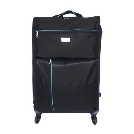 BigBagsThailand กระเป๋าเดินทาง  Romar POLO 24 นิ้ว รุ่น NewSwath Code R13624 (Black SkyBlue)