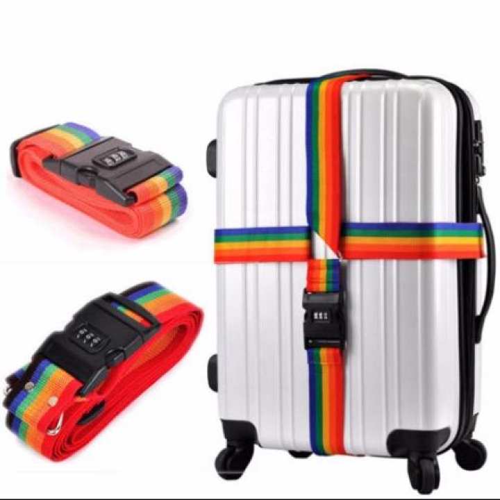 รีวิว สายรัดกระเป๋าเดินทาง แบบมีรหัสล็อค ยาว 4 เมตร Linda Bags for Women