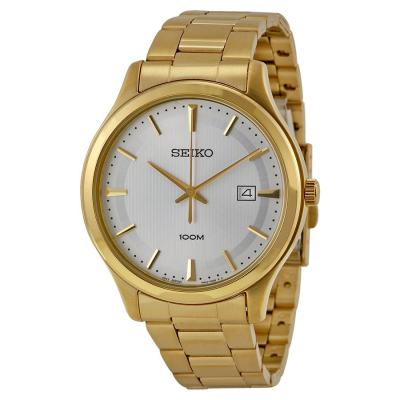 ดูภาพ Seiko Men's Watch Gold Tone Stainless Steel Strap SUR054 เพิ่มเติม Seiko Men's Watch Gold Tone Stainless Steel Strap SUR054