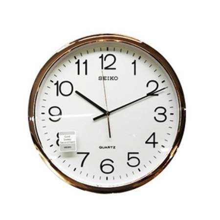 ข้อมูลมาใหม่ SEIKO นาฬิกาแขวน รุ่น PDA014G (Gold)-12นิ้ว คุณภาพดีเยี่ยม