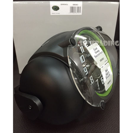 SEIKO นาฬิกาปลุกกระดิ่งคู่ Super Loud สีดำ/สีเขียว รุ่น QHK043J