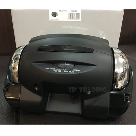 SEIKO นาฬิกาปลุกกระดิ่งคู่ Ultra Loud สีดำ/สีเงิน รุ่น QHK045K