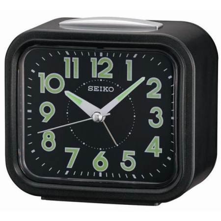 SEIKO นาฬิกาตั้งปลุก Bell Alarm มีพรายน้ำ รุ่น QHK023J