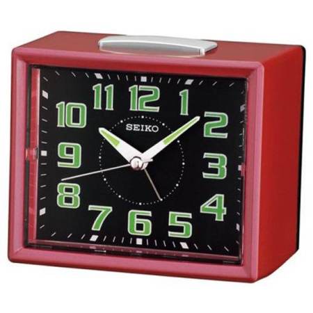 SEIKO นาฬิกาตั้งปลุก Bell Alarm มีพรายน้ำ รุ่น QHK024R