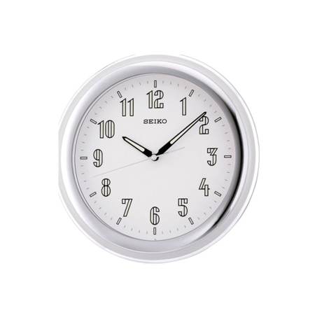 Seiko นาฬิกาแขวน ขนาด 11.5 นิ้ว รุ่น นาฬิกาแขวนตัวเลข เรืองแสง ในที่มืด รุ่น QXA313S - สีขาว