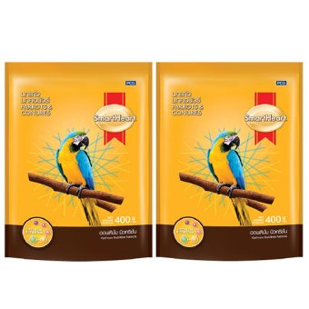 SmartHeart Parrots & Conures Bird Food 400g (2 Bags) สมาร์ทฮาร์ท อาหาร นกแก้ว นกคอนัวร์ นกปากขอ และนกสายพันธุ์ใกล้เคียงอื่นๆ สูตรออพติมั่ม นิวทริชั่น 400กรัม (2 ห่อ) SmartHeart Parrots & Conures Bird Food 400g (2 Bags) สมาร์ทฮาร์ท อาหาร นกแก้ว นกคอนัวร์ นกปากขอ และนกสายพันธุ์ใกล้เคียงอื่นๆ สูตรออพติมั่ม นิวทริชั่น 400กรัม (2 ห่อ)